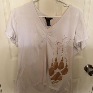 Gold Paw Print Shirt 🐾